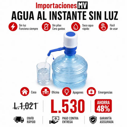 Bomba Manual de Agua para Garrafones | Sin Electricidad | Sin Pilas | Instalación Fácil