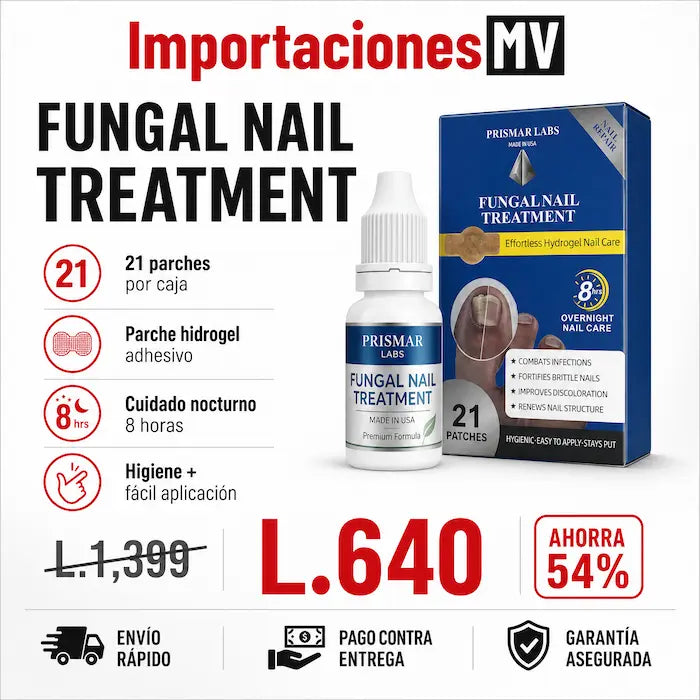 Fungal Nail Treatment — Parches de Hidrogel para Uñas | 21 Parches | Cuidado Nocturno 8 Horas