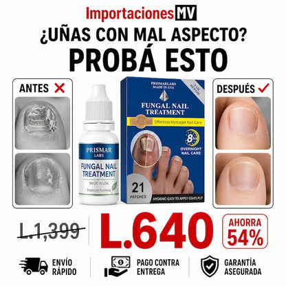 Fungal Nail Treatment — Parches de Hidrogel para Uñas | 21 Parches | Cuidado Nocturno 8 Horas