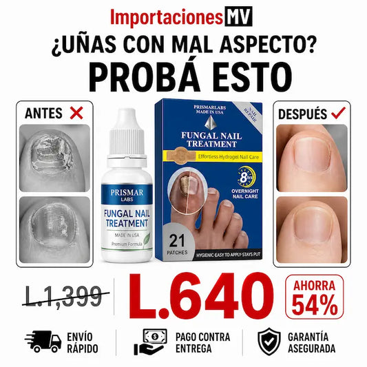 Fungal Nail Treatment — Parches de Hidrogel para Uñas | 21 Parches | Cuidado Nocturno 8 Horas