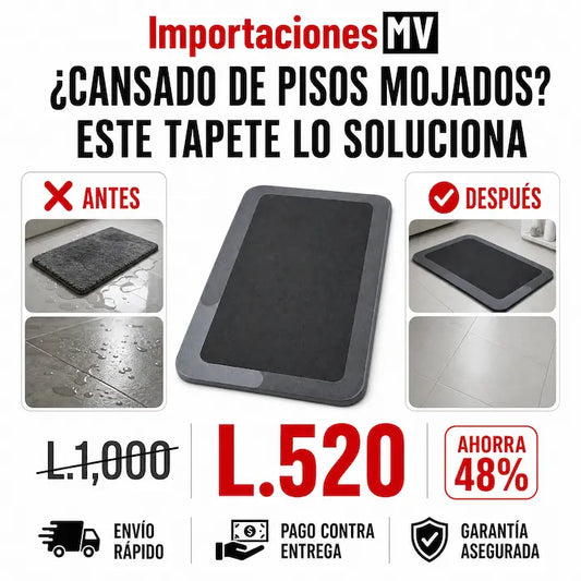 Tapete Súper Absorbente Mágico para Baño | Antideslizante | Secado Rápido | Sin Malos Olores